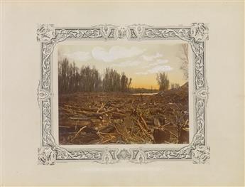 (LOUISIANA--THE GREAT RAFT) Album entitled Photographic Views of Red River Raft with 113 photographs by Robert B. Talfor.